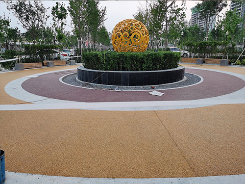 胶粘石地坪